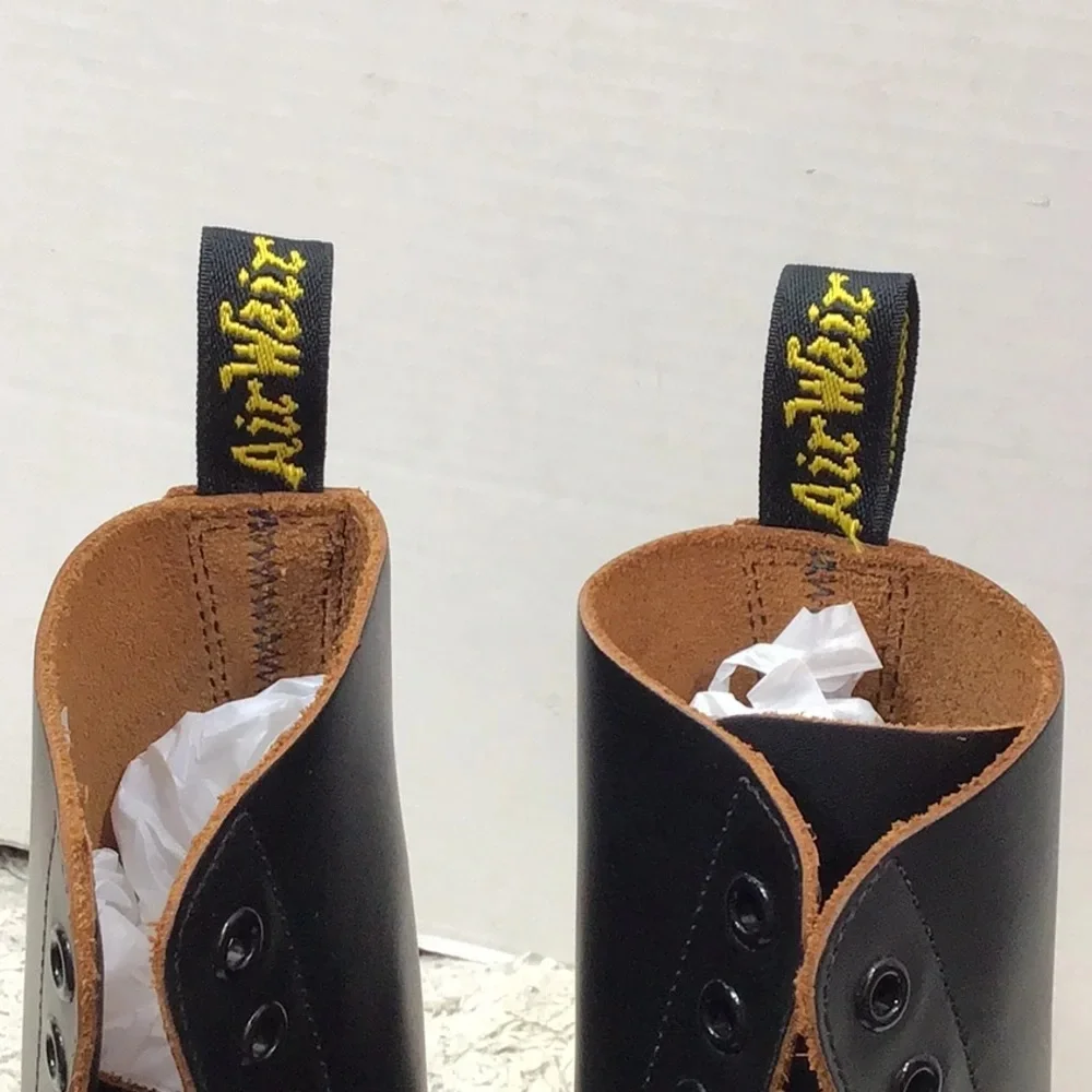 Dr. Martens Black leather 1490 made in England moto boots 6